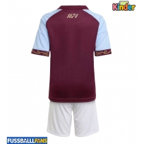Aston Villa Heimtrikotsatz Kinder 2025-26 Kurzarm (+ Kurze Hosen)